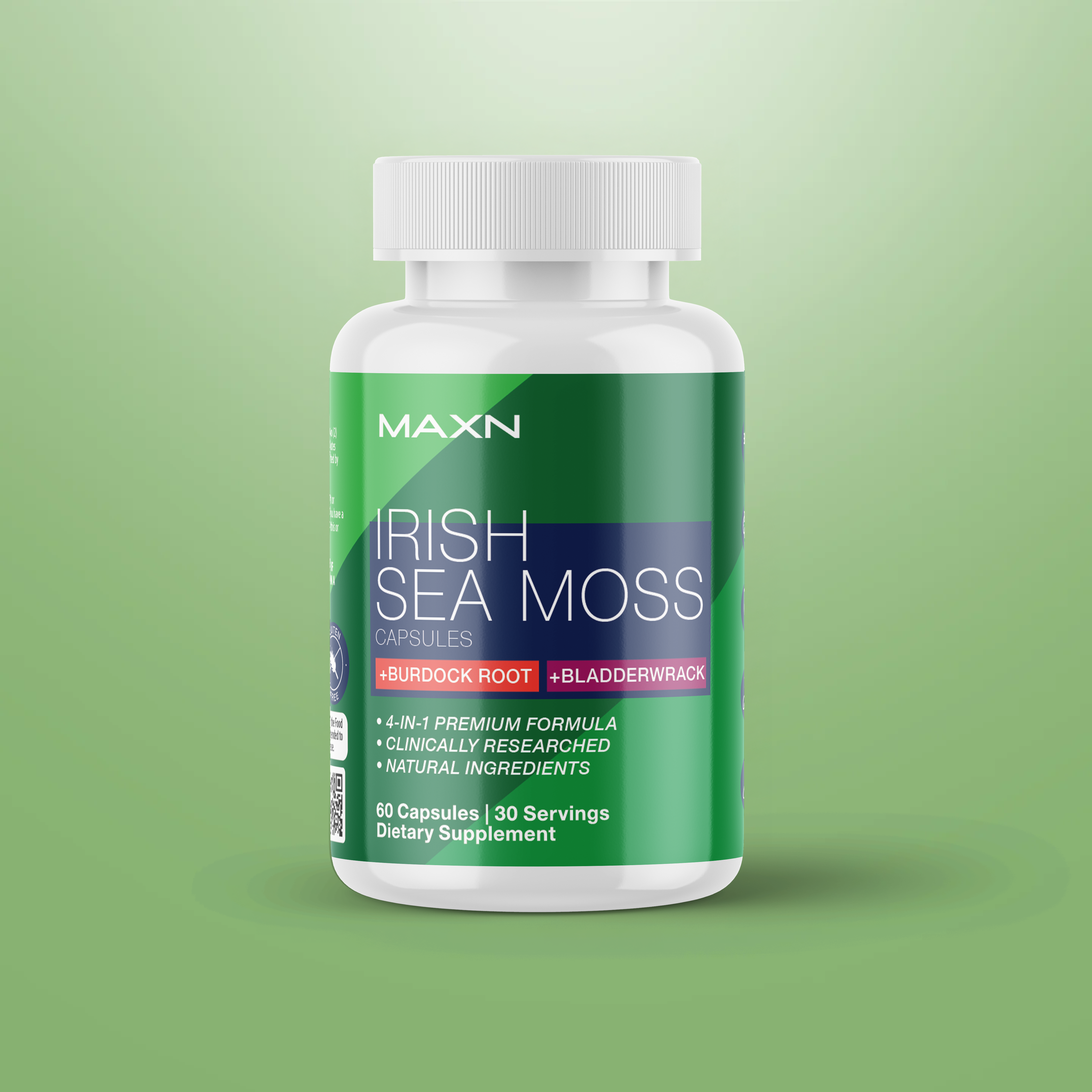 Irish Sea Moss Capsules with Bladderwrack and BioPerine